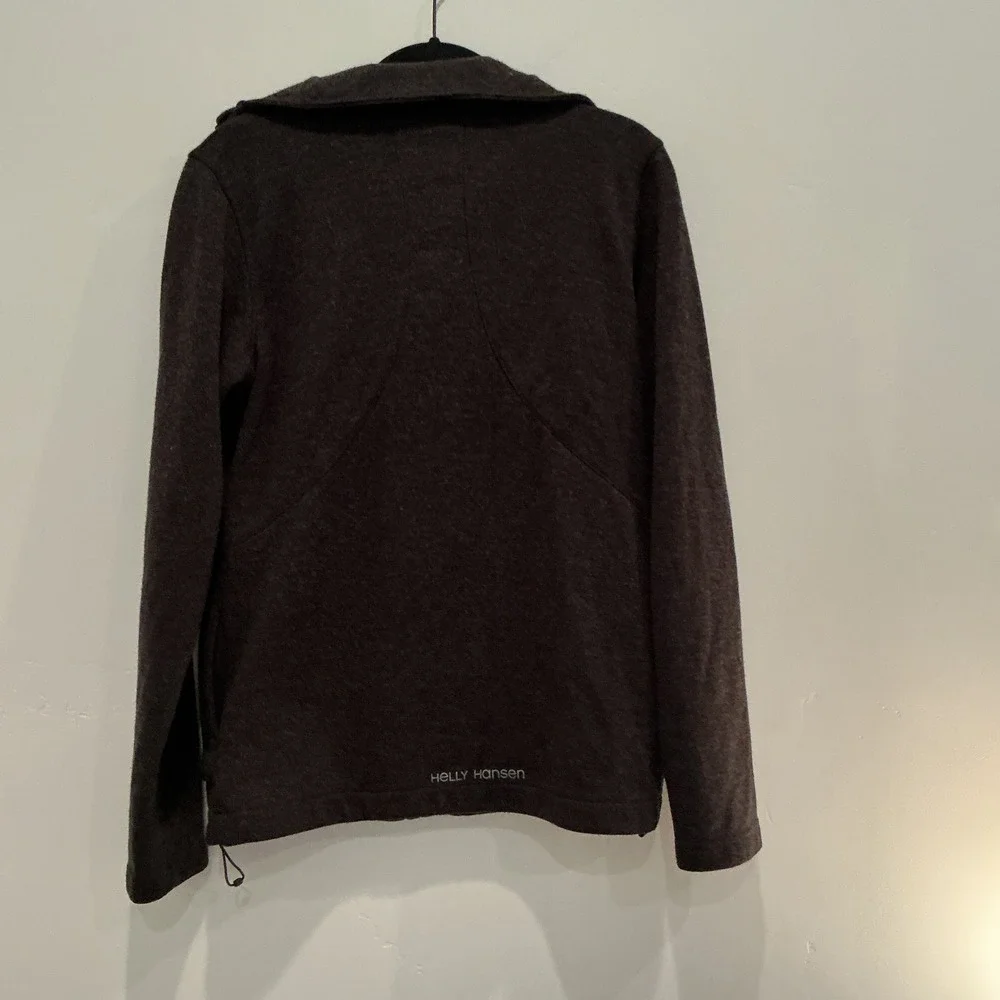 Helly Hansen HH Training Full Zip Jacket Dark Gray Heathered Fleece Size‎ M